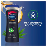 Vaseline Men Soothing With Hemp Seed Oil Body Lotion 400ml